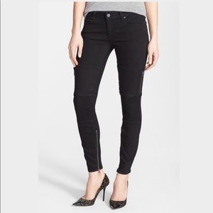 Paige 'Demi' Moto Skinny Jeans